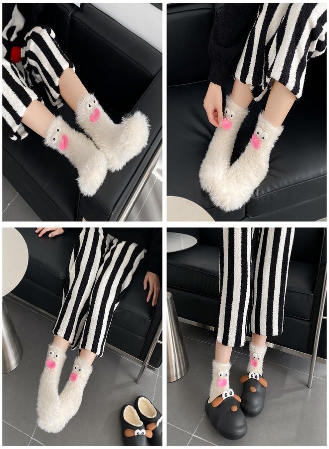TFTSR Crazy Funny Fuzzy Silly Socks for Kids Women,Girls Fluffy Slipper Novelty Fun Sock,Boy Men Cute Cozy Soft Animal - Image 5